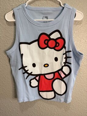 Hello Kitty Light Blue Tank Top size XL/1X  Juniors